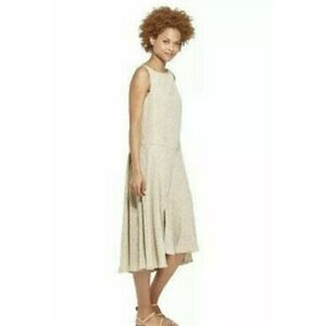Prologue boat neck high low Dress